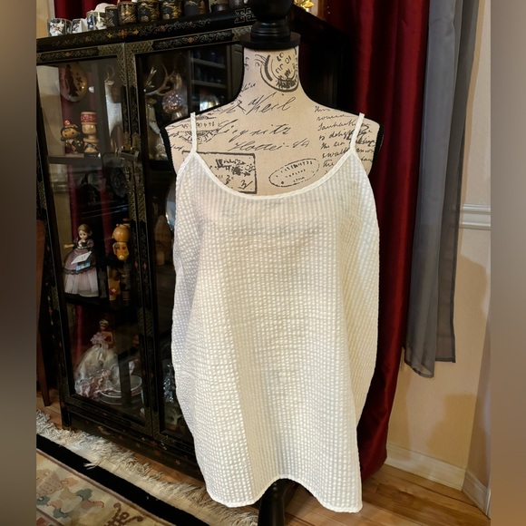 Loungeable Sheer Teztured Camisole Tank Rop - Picture 1 of 8